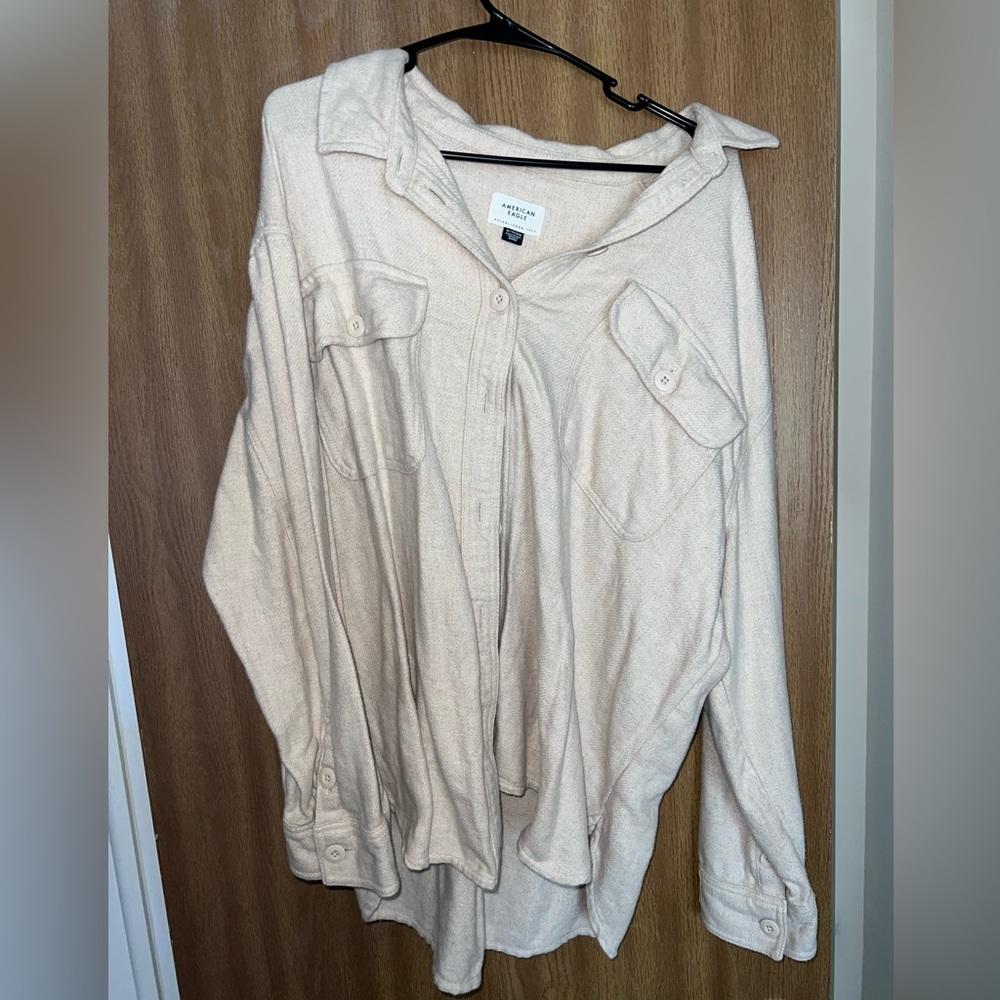 American Eagle Oversized Warm Button Up Unisex - image 1